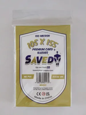 Produktbild von SAVED - Premium Card Sleeves Clear - 105 x 155 mm (50 Sleeves)