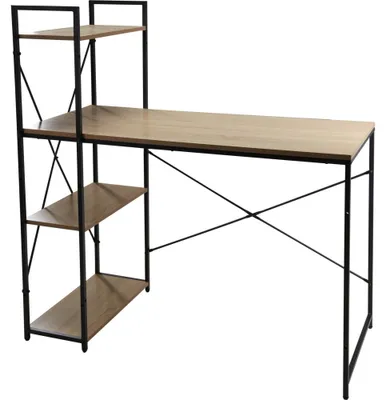 Image de Bureau avec étagère, dimensions : 110 x 52 x 116 cm
