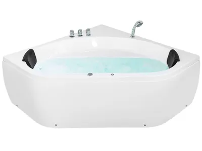 Produktbild von BELIANI Badewanne Weiß 140 x 140 cm mit Massagefunktion Sanitäracryl Modern