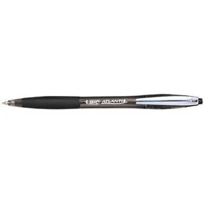 Zdjęcie produktu dla BiC® 902133 Druckkugelschreiber ATLANTIS® Soft - 0,4 mm, schwarz (dokumentenecht)