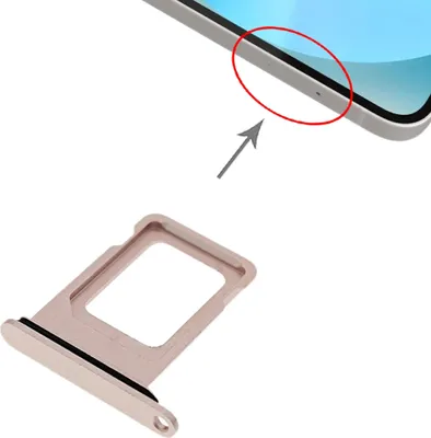 Produktbild von SIM Karten Halter Adapter Card Tray für Apple iPhone 13 Ersatzteil Zubehör Gold