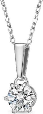Produktbild von Gnoce Halskette Tropfen JAN069 Silber