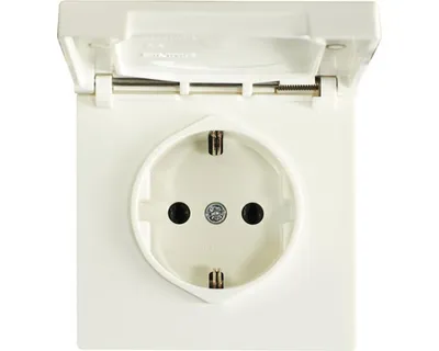Produktbild von Jung LS 1520 KL WW Steckdose mit Klappdeckel alpinweiß LS990/LS-design