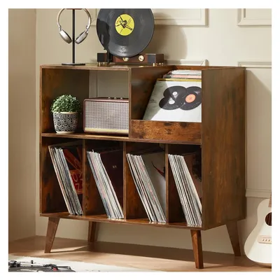 Productafbeelding van Platenstandaard - Massief hout - 80 x 40 x 82,5 cm