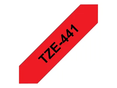 Produktbild von Brother TZE-441 Etiketten erstellendes Band Schwarz auf rot