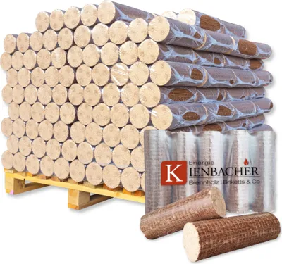 Produktbild von 700 kg Nestro Briketts Hartholzbriketts aus Buche & Eiche | 70 x 10 kg Holzbrikett auf Palette | Energie Kienbacher®