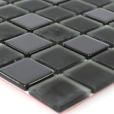 Produktbild von Glasmosaik Marienthal Selbstklebend Schwarz Uni