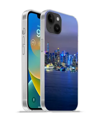 Produktbild von MuchoWow® Handyhülle Schutzhülle Hülle für Apple iPhone 14 Plus - Soft case New York - Skyline - Nacht Silikon Softcase Handy Hülle - Abbildung