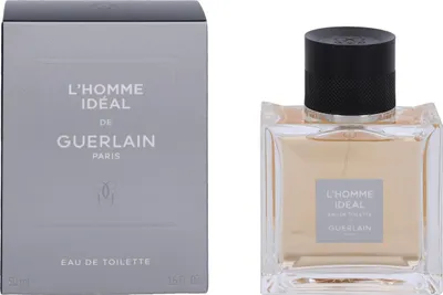 Produktbild von Guerlain L'homme Idéal, Männer, 50 ml, Nicht nachfüllbare Flasche, Rosmarin, Zitrus, Orangenblüte, Mandel, Tonka-Bohne, Spray