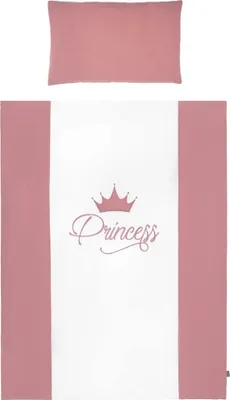 Produktbild von 2-teilige Bettwäsche Belisima Royal Baby 100/135 rosa
