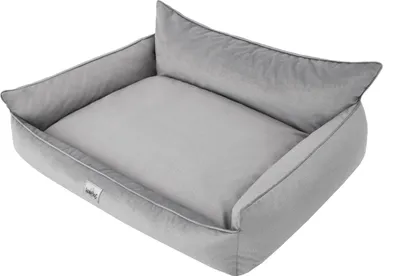 Immagine prodotto di Letto ortopedico per cani JOKER letto per cani divano letto cestino materasso letto per animali XXXL 132x106 cm velluto grigio chiaro