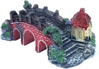 Zdjęcie produktu dla Miniaturowa figurka mostu wodnego – ozdoba do akwarium