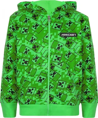 Obrázek produktu pro Minecraft - Mikina s kapucí pro chlapce NS7276 (146-152) (zelená/černá)