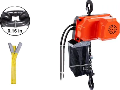 Immagine prodotto di Paranco elettrico a catena, portata 150 kg, telecomando a filo, 330 libbre