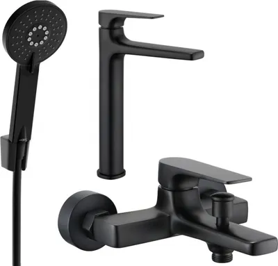 Produktbild von Mexen Lynx R40 Badewannenset, Schwarz - 745913R40-70
