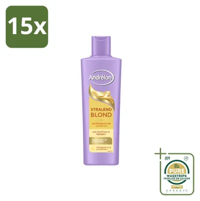 Obrázek produktu pro 15 kusů šamponu Andrélon Stralend Blond, objem 250 ml, balení