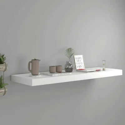 Produktbild von vidaXL Schweberegal Weiß 80x23,5x3,8 cm MDF