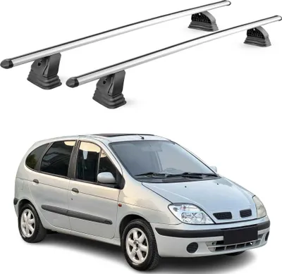 Image de Barres de toit transversales Alu pour Renault Scenic I 1996-2003 Gris 2Pcs