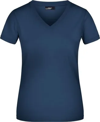 Immagine prodotto di Maglietta V-T Tailliertes Damen da donna, navy, Gr. S