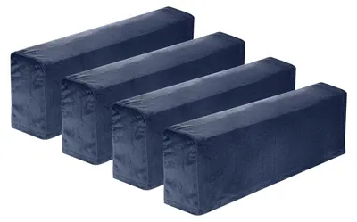4er-Pack elastische Armlehnenbezüge, Polyester, dunkelblau