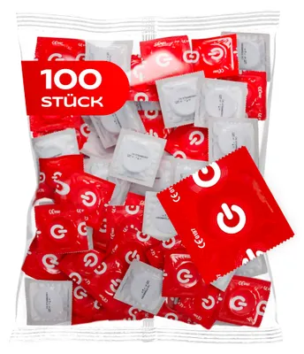 Produktbild von ON) Strawberry 100 Kondome mit Erdbeeraroma, Maxipack