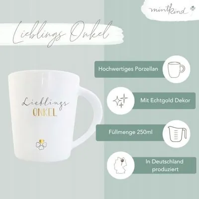 Zdjęcie produktu dla Kubek do kawy porcelanowy dla wujka prezent urodzinowy 250 ml