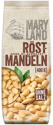 Productafbeelding van Gerookte amandelen, geschild. Maryl. 400g