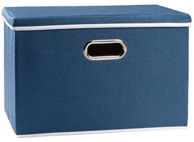 Produktbild von Famanu Aufbewahrungskörbe mit Deckel - Faltbare Stoffboxen (45x30x30cm)