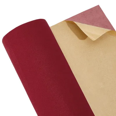 Productafbeelding van Zelfklevend vilt - Fluweelkleefdoek voor knutselwerk en ladebodems - 300 x 36 cm - Rood