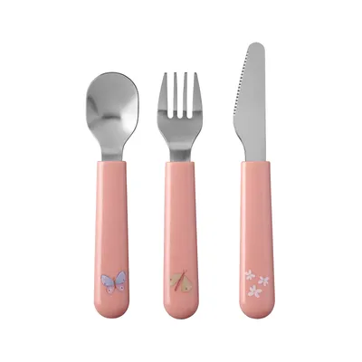 Image de kinder-besteckset mio 3-teilig - flowers & butterflies