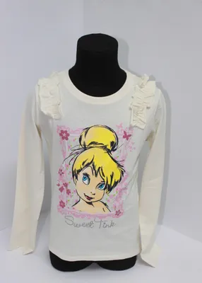 Produktbild von Disney Fairies * Langarmshirt * Gr. 128 * Farbe: Beige