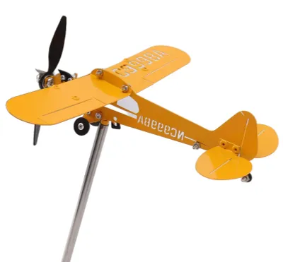 3D Metall-Wetterfahne Piper J3 Cub, groß, für Garten & Terrasse