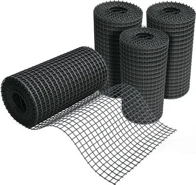 Image de Grille de protection contre l'érosion, renforcement du sol, stable - 1,2 x 25 mètres, couleur noire