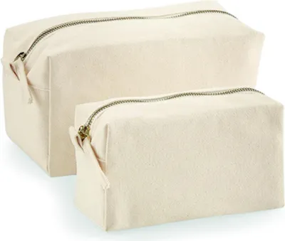 Image de Westford Mill W552 | Canvas Accessory Case / Disponible en deux tailles : S et L - Couleur : Natural - Taille : L (21 x 11 x 11 cm)