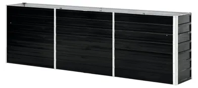 Produktbild von Hochbeet aus verzinktem Stahl 240x40x77cm anthrazit