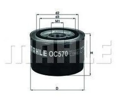 Produktbild von Oc570 Oelfilter Fuer Fiat