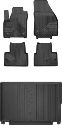 Produktbild von FROGUM Gummimatten Auto Fußmatten + Kofferraummatte für Opel Meriva B 2010-2017