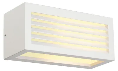Immagine prodotto di SLV BOX-L Applique E27, angolare, bianco, E27, max. 18W Luce esterna