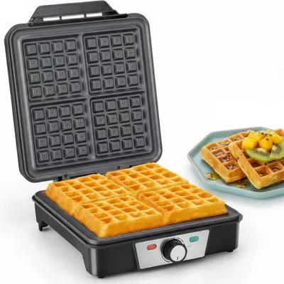 Immagine prodotto di Macchina per waffle per 4 waffle, 1200W, con rivestimento antiaderente