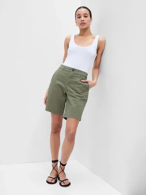 Produktbild von GAP Twill-Shorts mit mittelhohem Bund 0