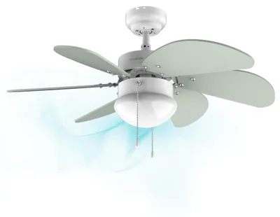 Produktbild von Cecotec 05967, Haushalts-Lamellenlüfter, Mintfarbe, Weiß, Zimmerdecke, 92 cm, AC, 50 W