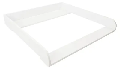 Produktbild von Puckdaddy Wickelaufsatz Fridolin 78x75,5x10 cm aus Holz in Weiß passend für IKEA Brimnes Kommoden