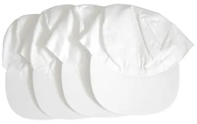 Produktbild von EDUPLAY 230-017 Basecap Schirmmützen, 100% Baumwolle, weiß (4er Pack)