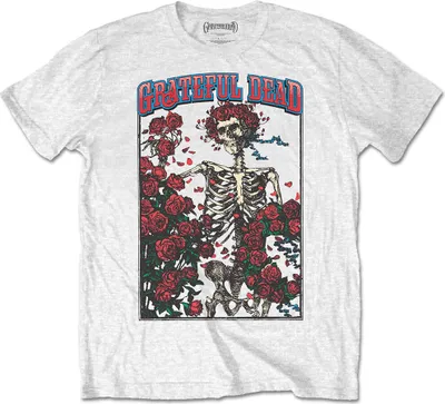 Produktbild von Grateful Dead - Bertha & Logo Uni Großes T-Shirt - Weiß