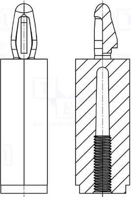 Produktbild von 10x t UL94V-2 8G501V40791 Kuntoff-Montagestifte  L: 10mm 66