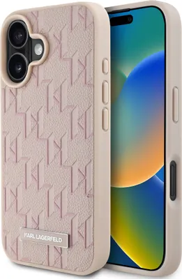 Immagine prodotto di Karl Lagerfeld Klhmp16Spkhporpp Iphone16 6.1 Różowy/Pink Custodia rigida con timbro a caldo Magsafe
