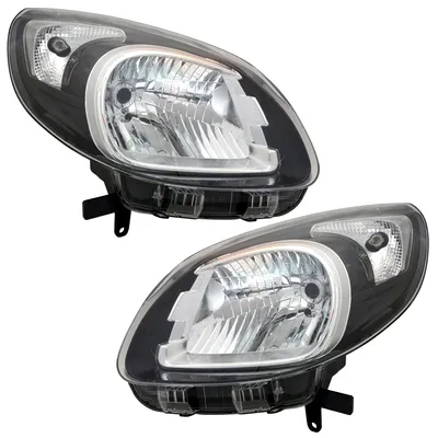 Produktbild von TYC Scheinwerfer Set für Renault Kangoo II 2 ab 8/2013- Schwarz H4 LWR