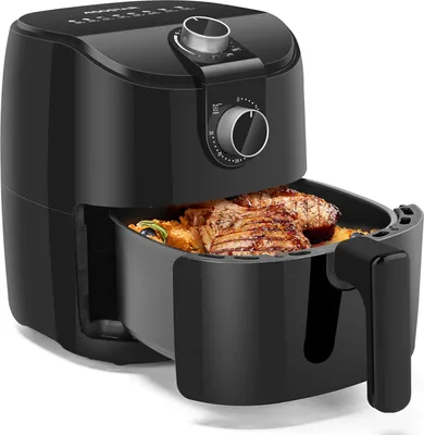 Produktbild von Airfryer für den Hausgebrauch mit 1500 W und schneller Luftzirkulation, 30-Minuten-Timer, einstellbare Temperatur für gesundes, fettarmes Kochen