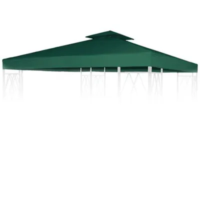 Produktbild von Pavillon Ersatzdach 3x3m grün Pavillondach Gartenpavillon Partyzelt Dachplane