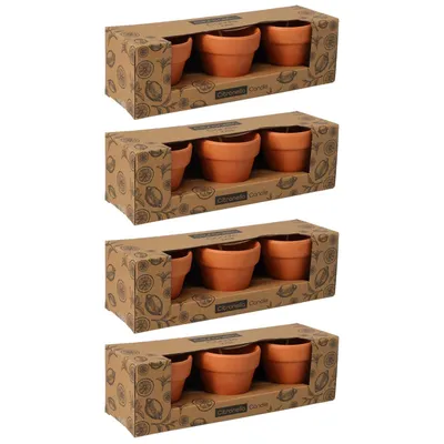 Produktbild von 12x Citronella Kerzen im Terrakotta Topf 7 x 7 cm Brenndauer je 6 Stunden Mückenschutz Duftkerze Insektenschutz